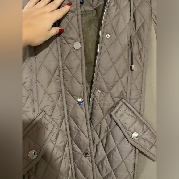 London Fog Hooded Side-Stretch Quilted Jacket NEVER WORN - Picture 10 of 12